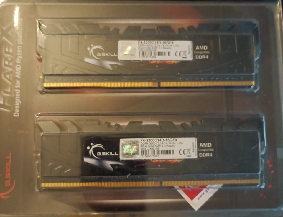 G.Skill Flare X DDR4 - 3200MHz - 2 x 8GB (16GB) keskusmuisti | Tori