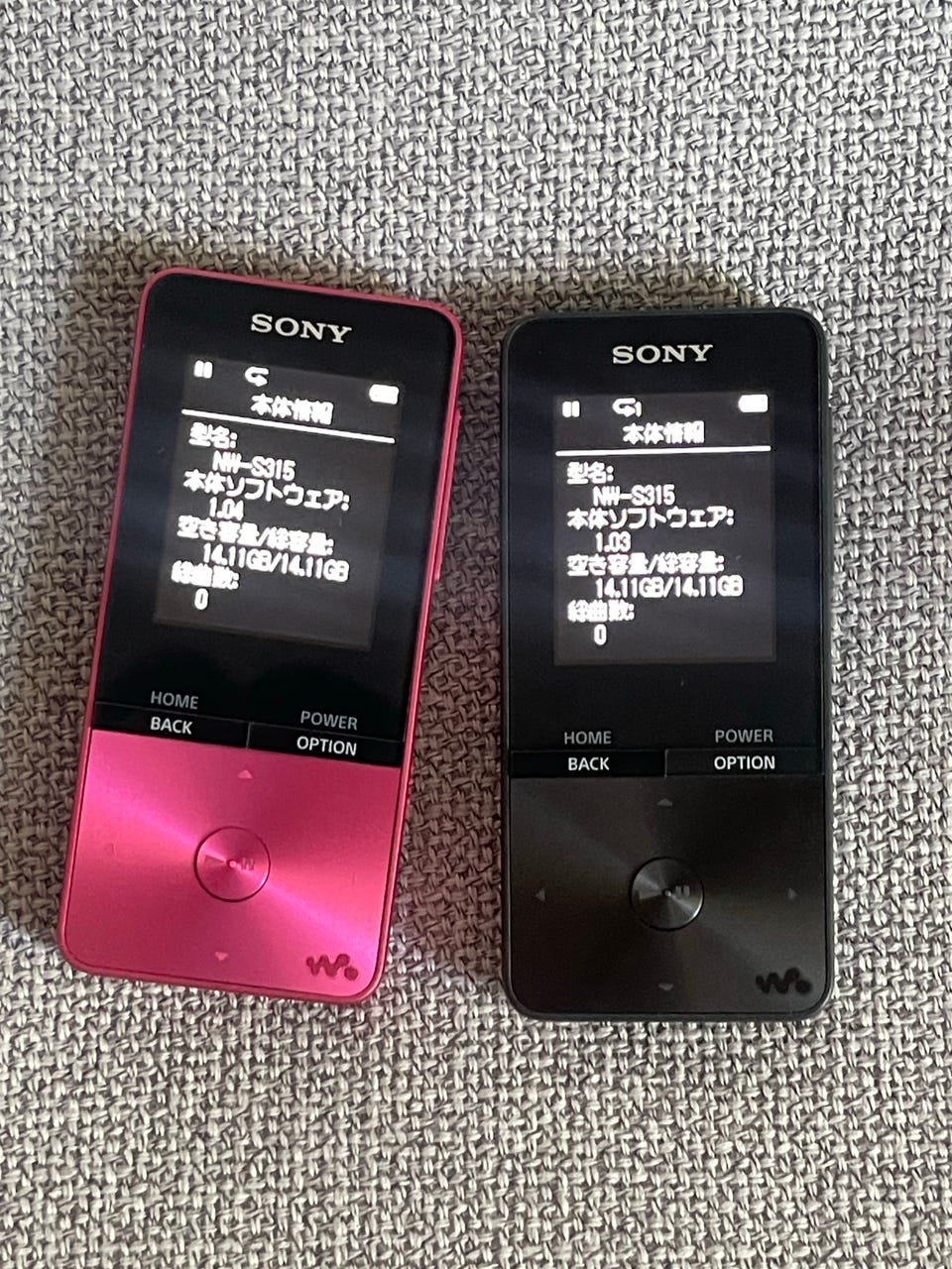 SONY WALKMAN NW-S315 BLACK SONY WALKMAN NW-S315 16GB（イヤホン 