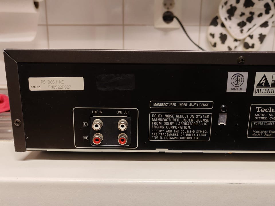 Technics RS-B66W kasettidekki | Tori