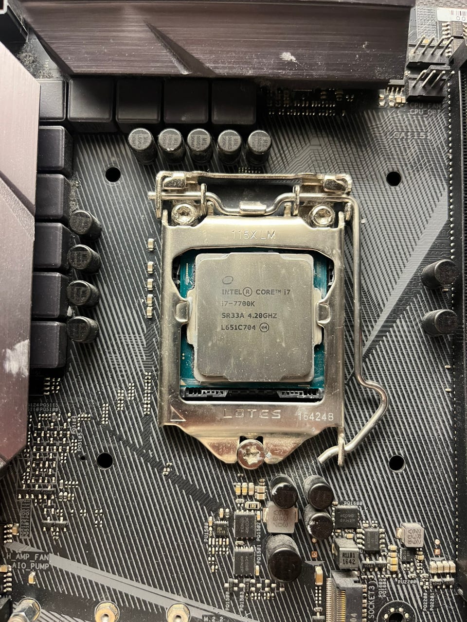 i7-7700k (delid)+ ROG STRIX Z270F GAMING + 2x8gb DDR4 HyperX
