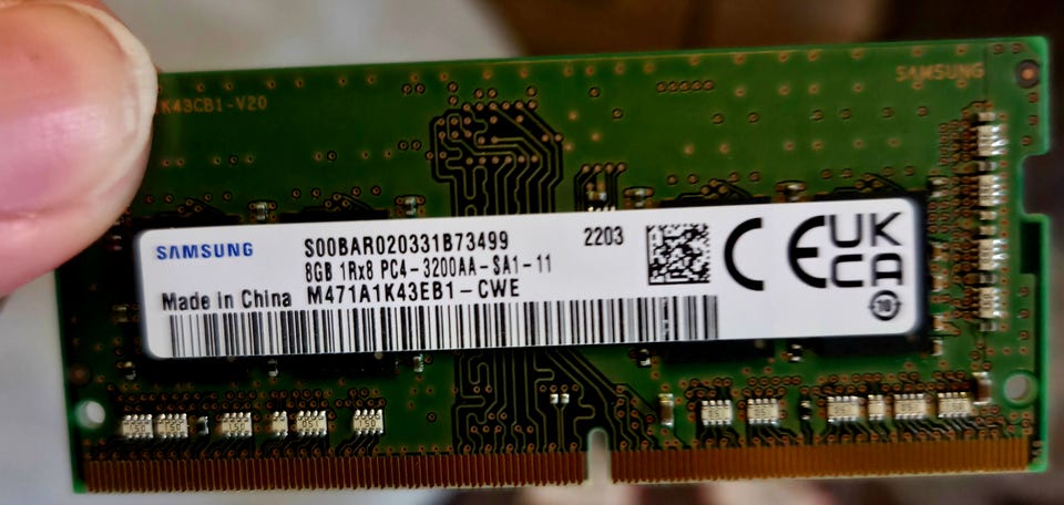 Samsung 16GB (2x8GB) DDR4 3200MHz SO-DIMM kannettavan muistit | Tori