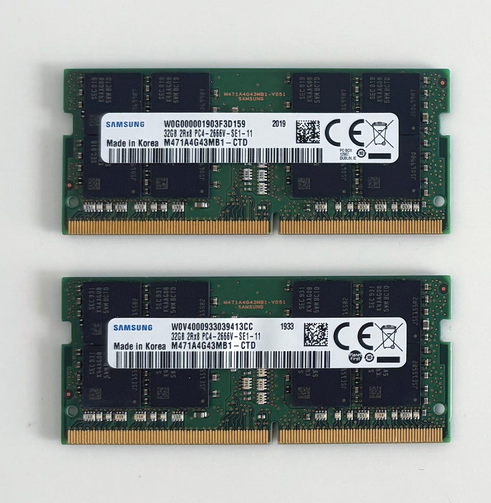 Samsung 64GB (2 x 32GB) DDR4 2666MHz SO-DIMM | Tori