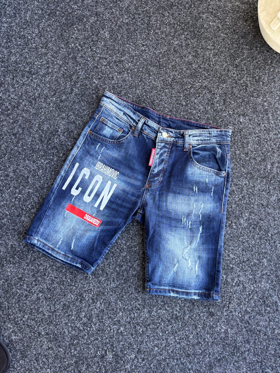 Dsquared2 x Ibrahimovic Denim Blue farkku shortsit | Tori