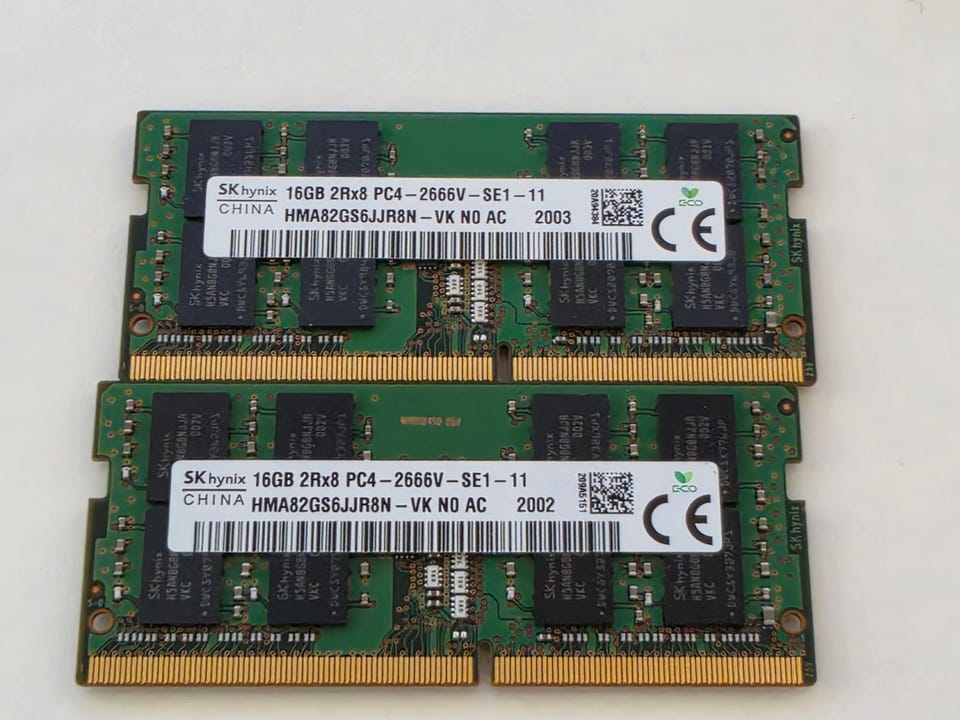 32GB(2x16GB) SK Hynix DDR4 2666MHz SODIMM PC4-25600 | Tori