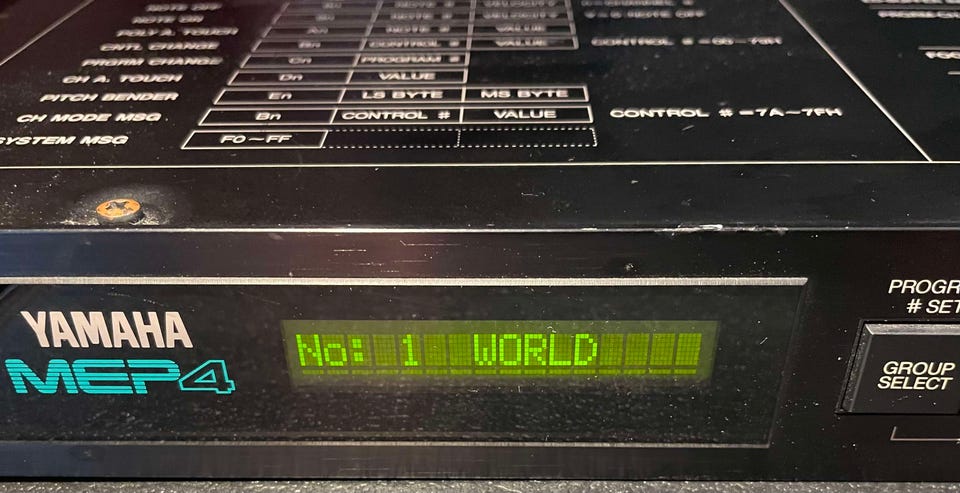 Yamaha MEP-4 (MIDI Event Processor) | Tori