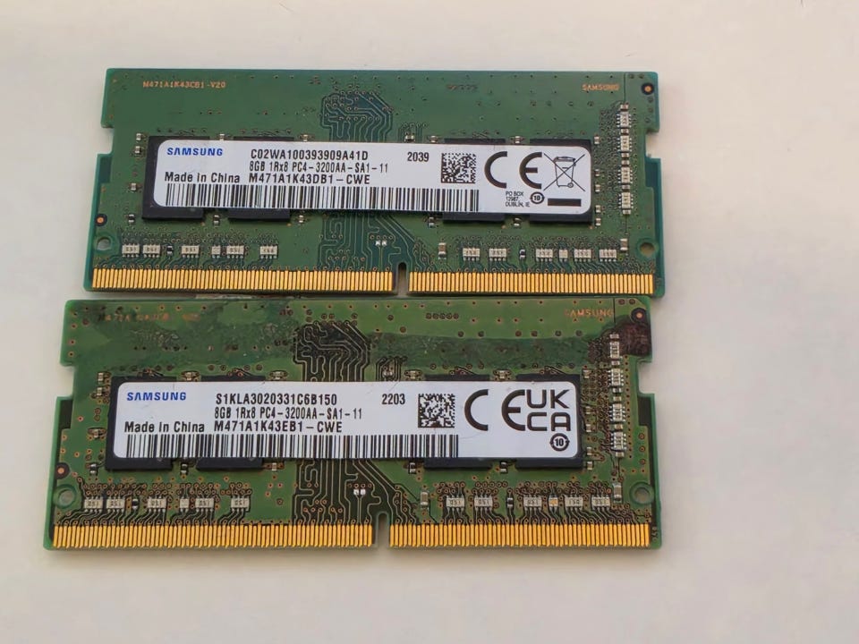 16GB (2X8GB) Samsung DDR4 3200MHz Läppäriin | Tori