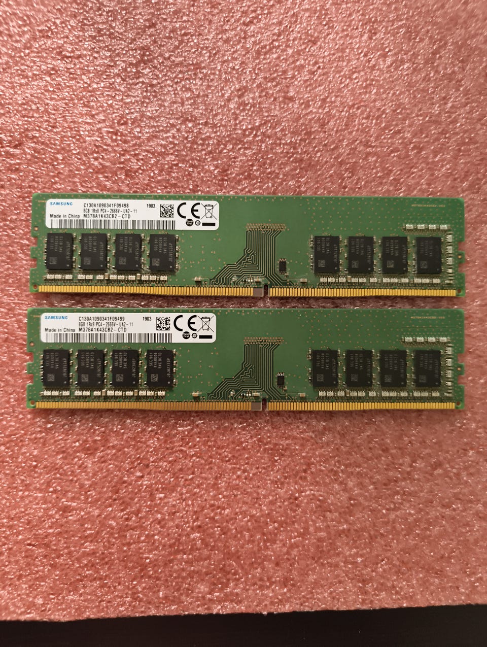 16GB 2666MHz Samsung DDR4 (2x8GB) | Tori
