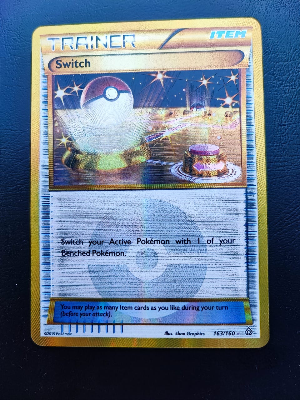 gold switch pokemon card 163/160 206/165 - from EN 151 holofoil pattern or surface detail) Pokémon Switch 163/160 (Gold/Secret Rare)