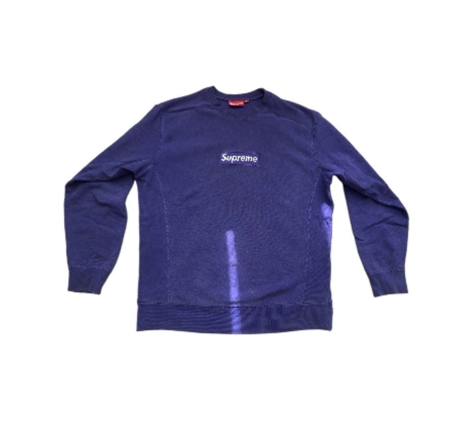 Supreme Box Logo Crewneck FW2006 “Purple on Purple XL | Tori