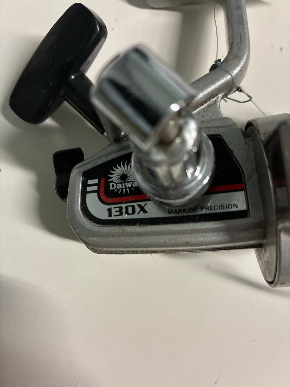 daiwa 130x spinning reel PART - B18-9801 A-130X delivering exceptional rigidity and minimal flex even under high drag pressures VINTAGE DAIWA 130X SPINNING REEL