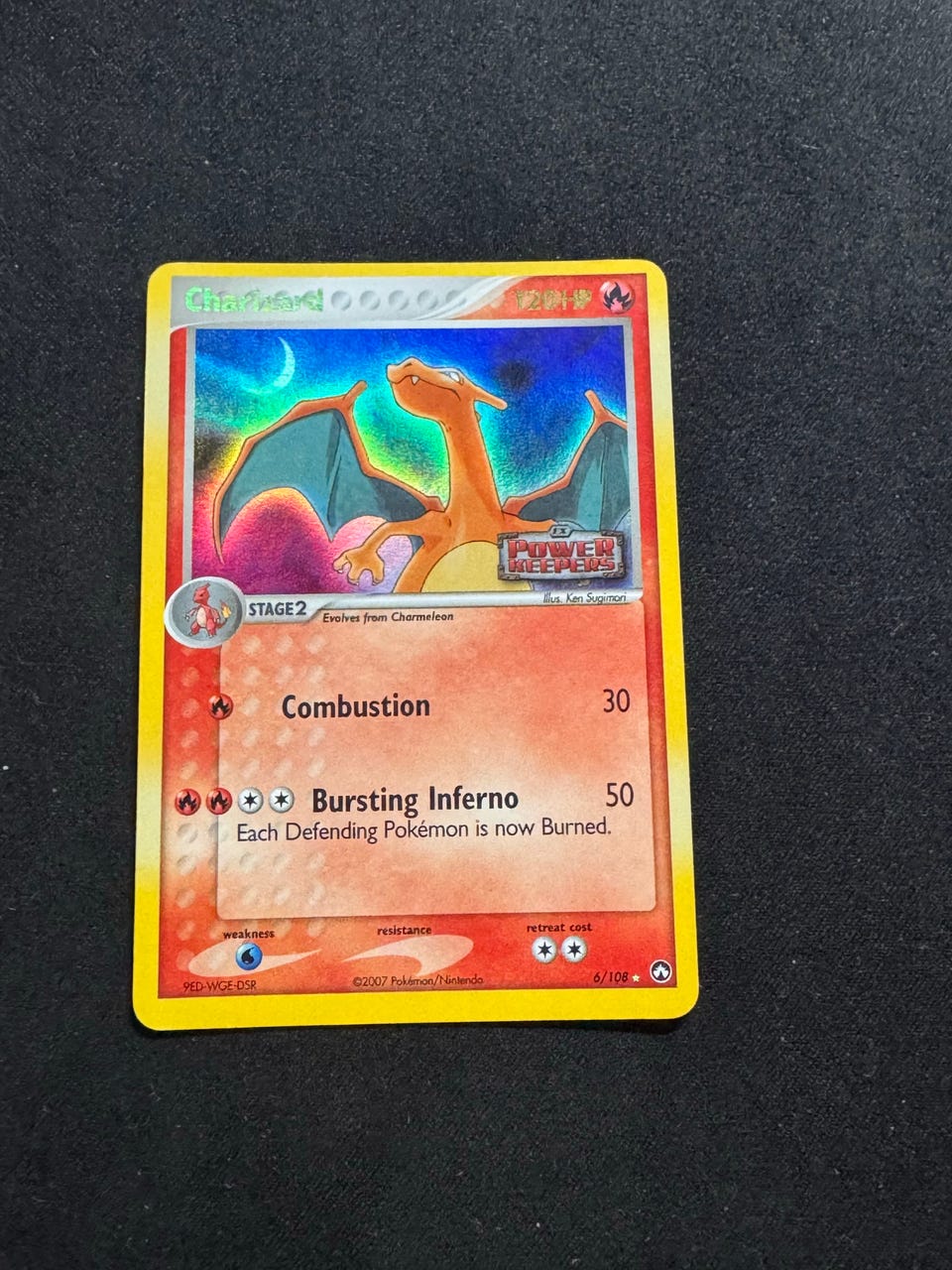 charizard pokemon card 6/108 Mega Ex 101/108 XY Evolutions Holo Trading Toys proof acrylic case and featuring a striking image of the captivating character Pokemon Charizard 6/108 EX Power