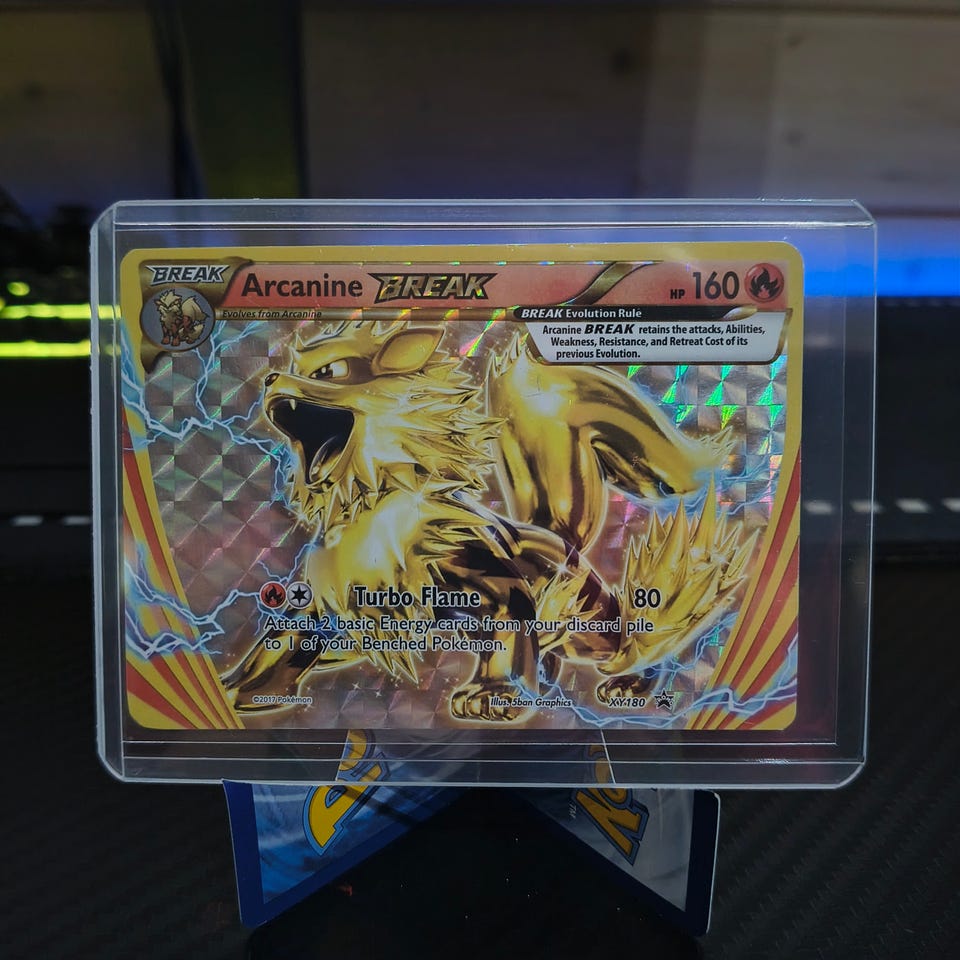 arcanine break pokemon card value XY Evolution Box Set Mint / near mint condition trading card Arcanine BREAK #XY180 Pokemon Promo