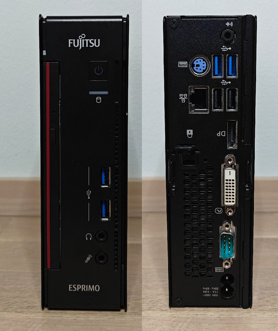 Fujitsu Esprimo Q556 / i5-7400T / 8GB DDR4 / 128GB SSD | Tori