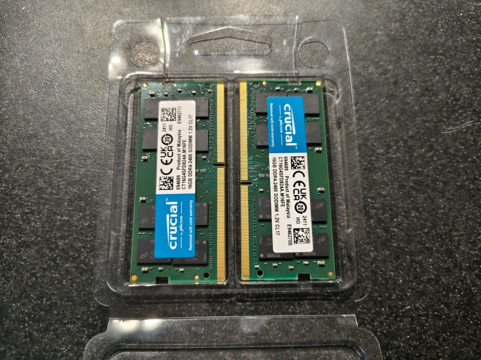 Crucial 32Gb (2x16) 2400Mhz DDR4 SO-DIMM kitti | Tori