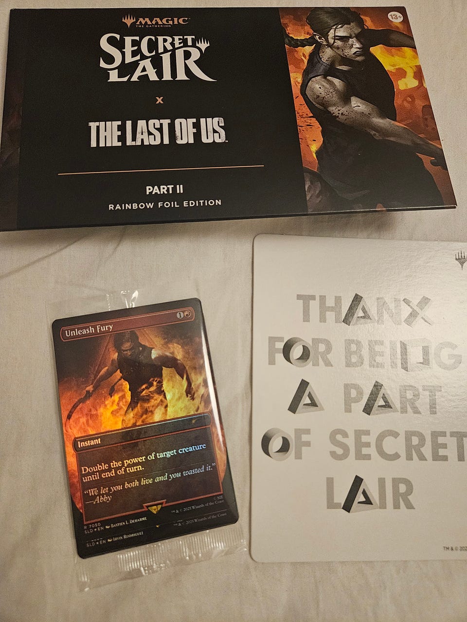 MTG Secret Lair The Last Of Us Part II Rainbow Foil edition | Tori