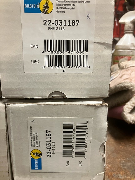 Audi A4/A6/Passat Etuiskarit Bilstein 95-00