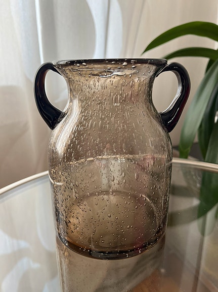 Kupla lasi maljakko / ruukku