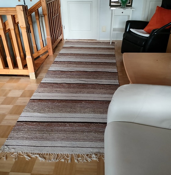 Raidallinen puuvillamatto -setti