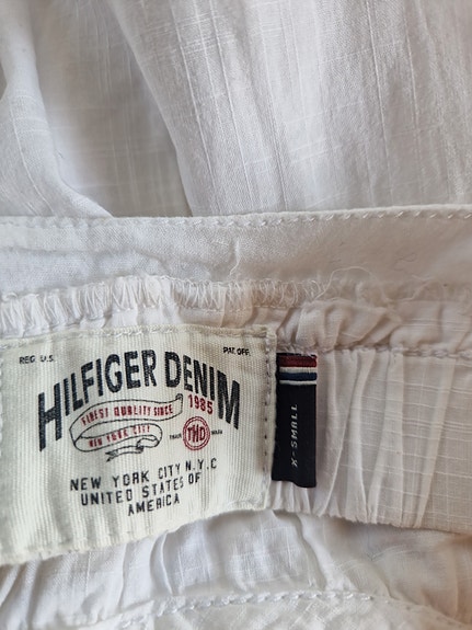 Hilfiger Denim valkoinen puuvillamekko XS