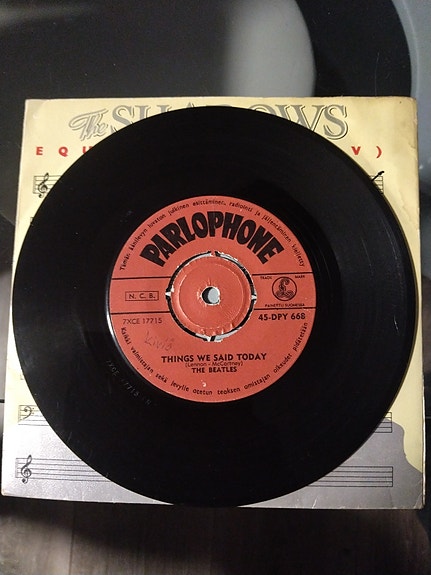 The Beatles A Hard Day’s Night / Things We Said Today 7" vinyylisingle musta