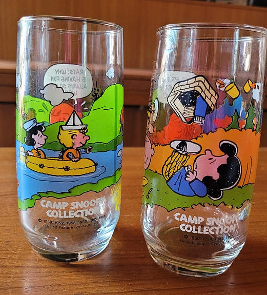 Camp Snoopy -keräilylasit v. 1983