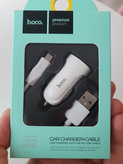 Auto USB Laturi, micro-USB kaapeli kansa.