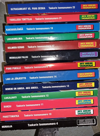 Aku Ankan taskarin teemanumeroita