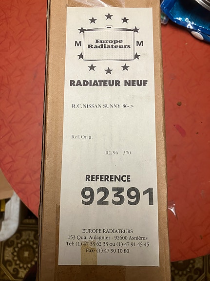 Nissan Sunny N13/B12 Lämmityslaitteen Kenno 86-91