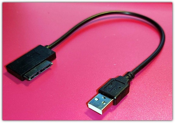 USB 2.0 - Mini SATA 13Pin adapteri CD/DVD-asemalle