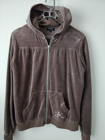 Velour huppari S/M