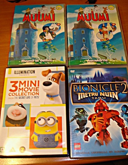 Lasten ja nuorten elokuvat/leffat DVD