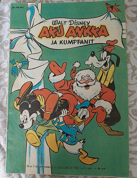 Näköispainos Aku Ankka nro 1
