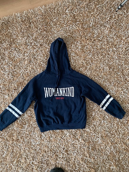College, huppari, tummansininen, Gina Tricot, XS