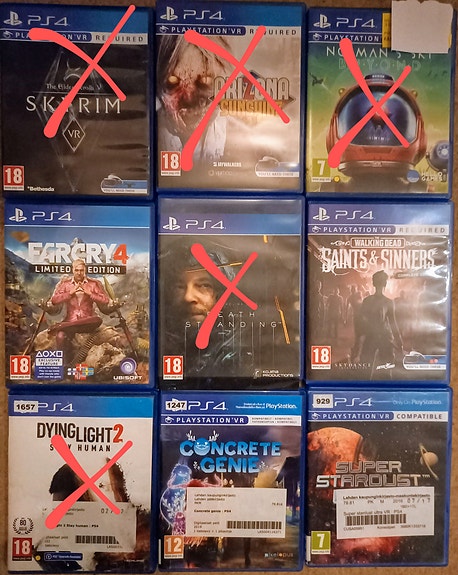 PS 4 pelejä