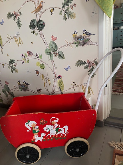 Vintage puiset Brio nukenvaunut