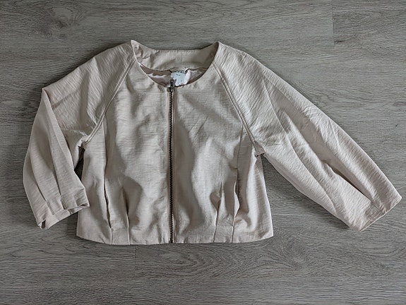 Beige/vaalea ruusukulta jakku/takki, S