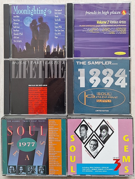 Kokoelma CD Soul, jazzfunk, jne.