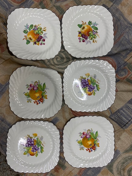 Johnson brothers Snowhite Reyency hedelmälautaset 6 kpl