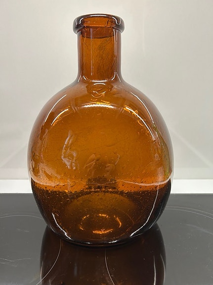 Nuutajärvi Sargasso Bottle Kaj Franck ruskea lasipullo