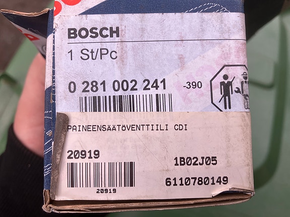 Mercedes-Benz CDi Paineensäätöventtiili Bosch 0 281 002 241