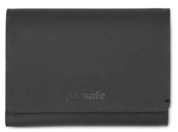 Konkurssimyynti, Pacsafe RFID-suojattu TEC Trifold turvalompakko, musta, UUSI