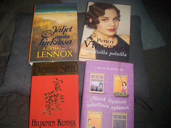 Kirjoja; ; Judith Lennox; Eeva Eloranta, Daniel Steel
