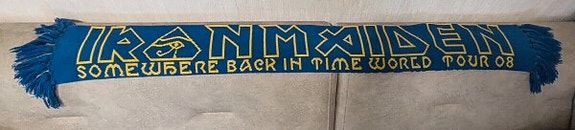 Iron Maiden Somewhere Back In Time World Tour 08 Scarf Huivi