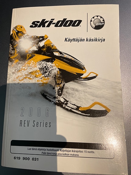 Ski-Doo REV series 2006 Käyttäjän käsikirja