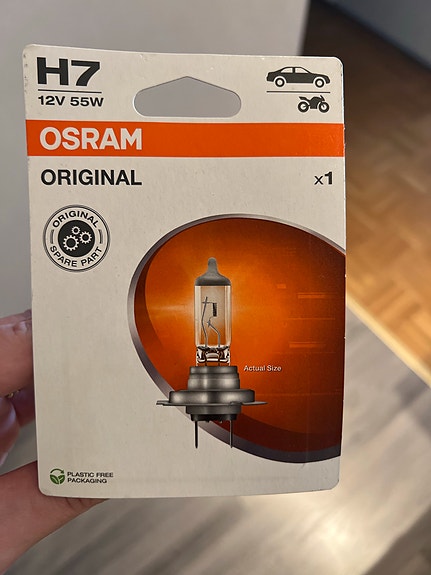 Uusi Osram H7 12V 55W