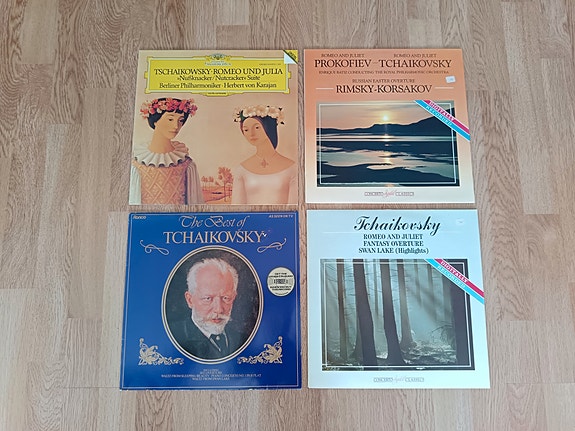 TCHAIKOVSKY LP levyt 4 kpl