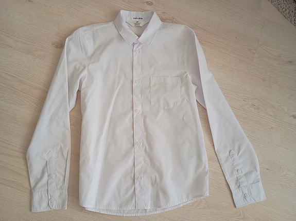 H&M valkoinen kauluspaita koko 152