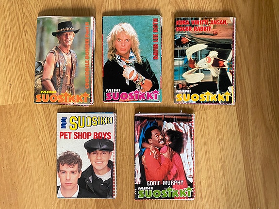 Minisuosikit Crocodile Dundee David Lee Roth Roger Rabbit