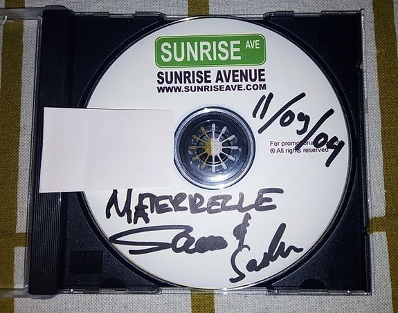 Sunrise Avenue Demo CDr 2004 Mega harvinainen Rare Nimmari Signed Samu Haber