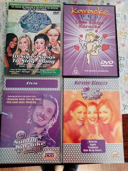 Karaoke DVD 4 kpl